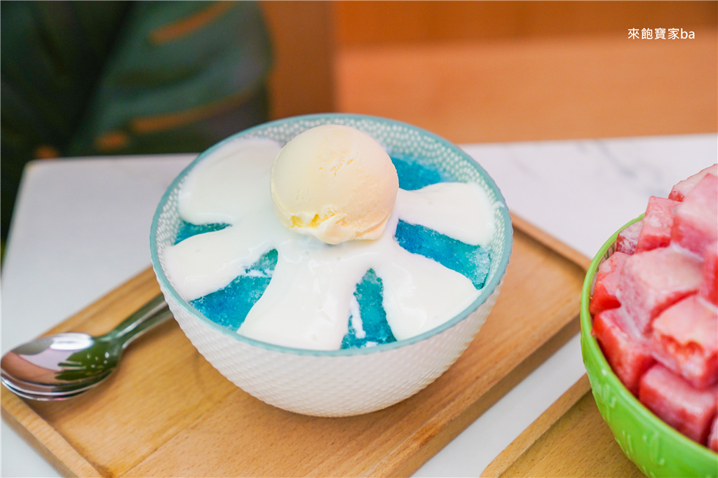 【宜蘭羅東】小島日和｜IG超夯的日式刨冰～藍色富士山、西瓜冰山，好吃又吸睛的人氣冰店！ @來飽寶家ba